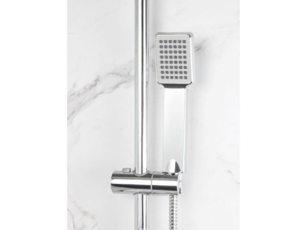 Душевая система D35-B, серия 380 ECONOCE(Короткий L-излив, длина 150 мм, лейка и шланг в комплекте, поворотный)