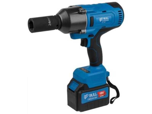 Ударный гайковерт BULL SC 1801 в чем. XLTpro БЕСЩЕТ., 18 В, 1000 Н*м, 3/4', 1х6 А*ч, з/у 4 А(вес 3.3 кг)