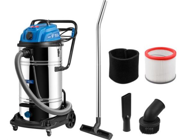 Пылесос BULL AS 6501 + аксессуары 2x1200 Вт, 70 л, 6м кабель, 5м шланг, HEPA(класс: L; очистка: мануальная; автовключение, розетка 2000 Вт - один двигатель, 1000 Вт - два двигат)