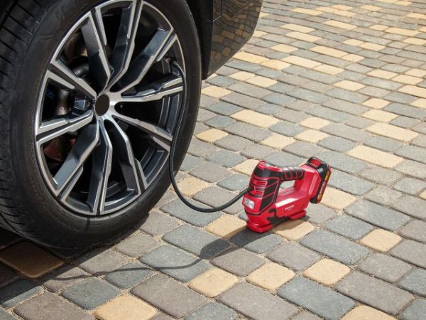 Компрессор WORTEX CTI 1811 в кор. ALL1 XLT SET 18 В, 11 бар, 12 л/мин, 1х2 А*ч, зу(18В/ 160 PSI / 11 бар / 1100 кПа, цифровой манометр, 600 мм шланг, подсветка)