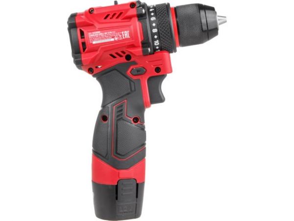 Дрель-шуруповерт WORTEX LX BD 1215-1 Li 12В, 30 Нм, 1.5 Ач акб, патрон 10 мм, бесщёт. (12 В, БЕСЩЁТ.ДВИГ., с 1.5 Ач акб, НЕ подходит к линейке ALL1)