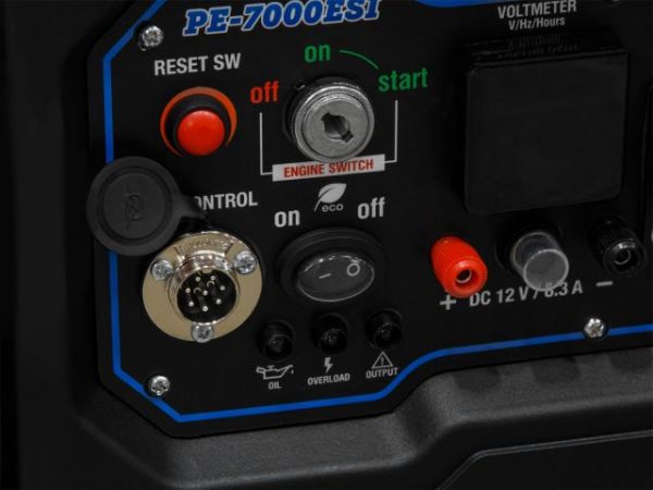 Электростанция (генератор инверторный бензиновый) ECO PE-7000ESI(инверторный, электростарт, 5.5 кВт, 230 В, автозапуск*, бак 15.0 л, вес 38 кг)