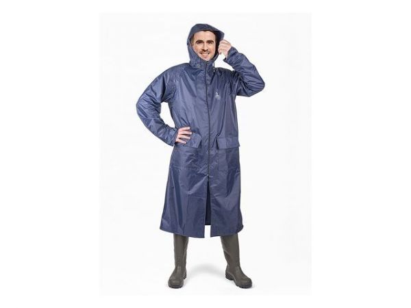 Плащ-дождевик ПВХ 'Тайфун'  р.52-54 рост 182-188 синий(синий)