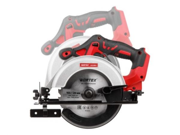 Циркулярная пила WORTEX CCS 1816-1 в чем. ALL1 XLT SET 18 В, 165 мм, до 55 мм, 4 Ач(18.0 В, АКБ 1х4 А*ч, ЗУ 2А, 165х20 мм, до 55 мм)