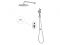 Душевая система (Lt) D35, серия Lotus хром, a-five(Встраиваемый, Излива нет, 1000 - 1200 мм.)