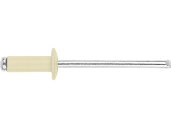 Заклепка вытяжная 3.2х8 мм алюминий/сталь, RAL 1015 (20000 шт в коробе) STARFIX(Цвет светлая слоновая кость)
