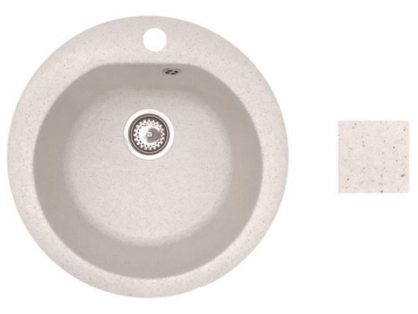 Мойка кухонная из искусственного камня GOLD песочный 505х505 мм, AV Engineering