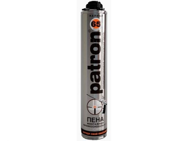 Пена монтажная профессиональная всесезонная PATRON Mega Калибр 65 (815мл)(Выход до 60л)