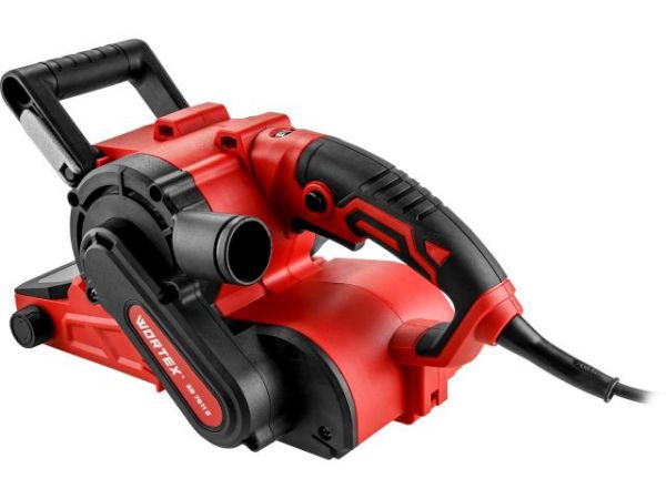 Ленточная шлифмашина Wortex SB 7611 E в кор. 1150 Вт, лента 76х533 мм, крепление к столу(120-380 м/мин, откидной носик)