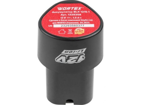 Дрель-шуруповерт WORTEX BD 1220 Li в чем. 12 В, 30 Н*м, 2х1.5 А*ч, БЗП 10 мм(шурупы до 6 мм)