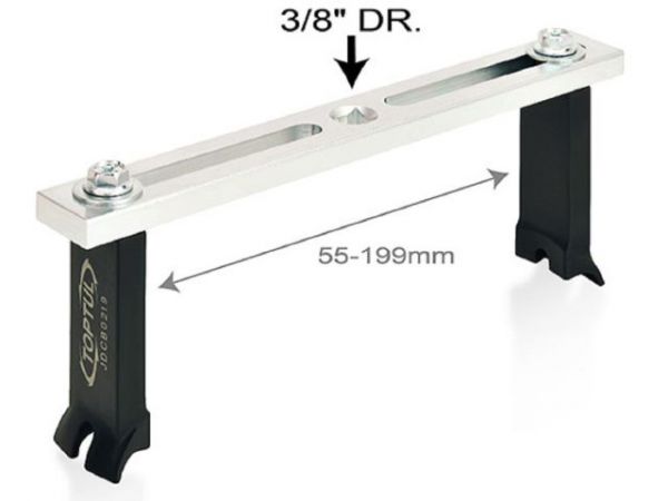 Съемник крышки топливного насоса 55-199мм TOPTUL