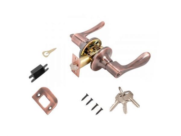 Защелка врезная межкомнатная 8531 ET AC медь кл/фикс СТАНДАРТ