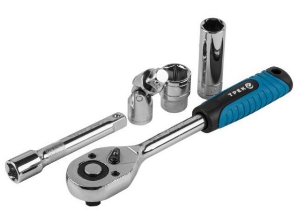 Набор головок и ключей 82пр. ТРЕК(1/4', 1/2', 6 граней)