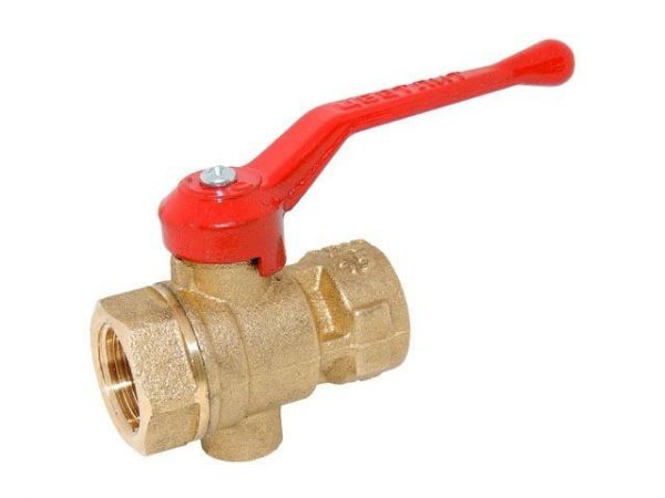 Кран шаровый 1/2' под манометр, PN1,6 МПа; 11Б27п11, Цветлит(ЦРБ0099)