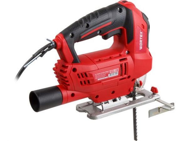 Лобзик электрический WORTEX JS 6507 LE в кор. 650 Вт, 500-3000 ход/мин, пропил до 65 мм(Быстрозажимной патрон, маятниковый ход, рег. об., лазер, подсветка, литая платформа, сдув опилок)