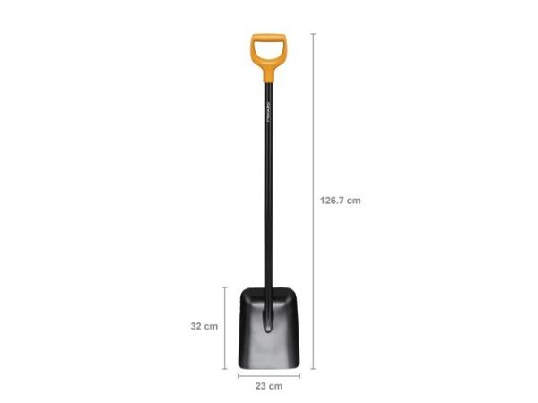 Лопата совковая Solid FISKARS(длина:1267мм, ширина:230мм)