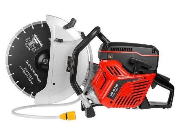 Бензорез HDC HD-D740(3.7 кВт, 5 л.с., Диск 350 мм, мокрый и сухой рез, вес 10кг)