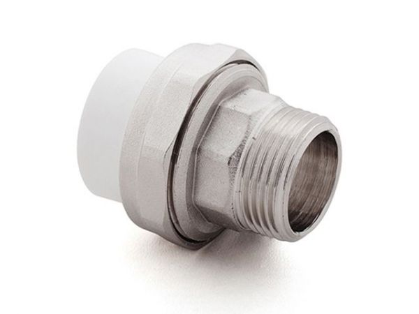 Американка ПП нар. 32х1 1/4', бел. РТП(Соединение разборное наружная резьба полипропиленовое)