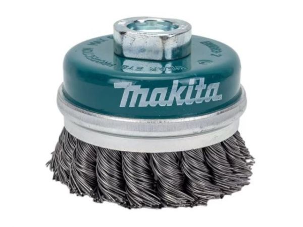 Щетка д/шлиф.маш. проволочная чашечная 100 мм MAKITA(для УШМ, d100 мм, толщ. проволоки 0.5 мм, пучки, нерж., M14х2)