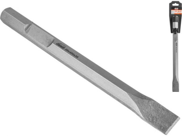 Плоское зубило шестигр. 28мм 400x35мм GEPARD(НЕХ)