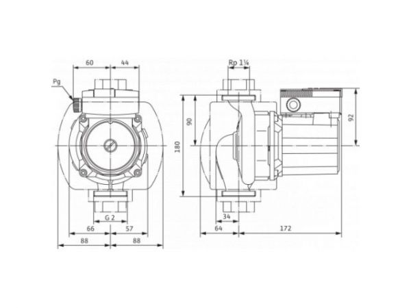 Насос TOP-Z 30/7 DM PN6/10 RG WILO