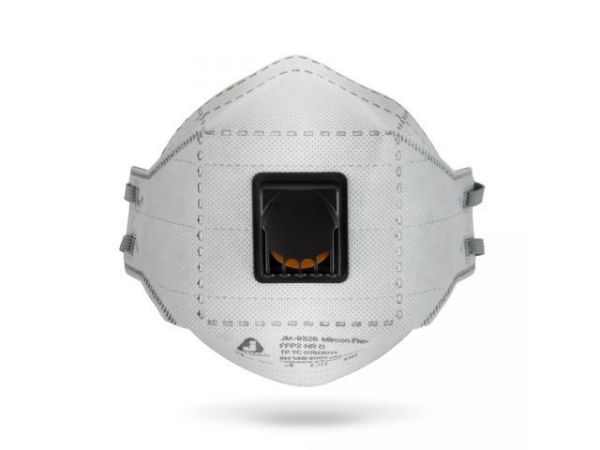 Респиратор JETA SAFETY JM-9326 складн. с клап. FFP2 (до 12 ПДК)(для сварки, с угольным фильтром)