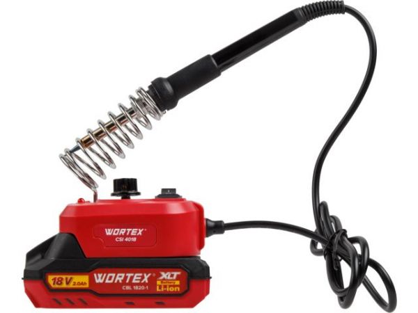 Паяльник WORTEX CSI 4018 в кор. ALL1 XLT SET(18 В, 280 - 480 С, с АКБ и З/У)
