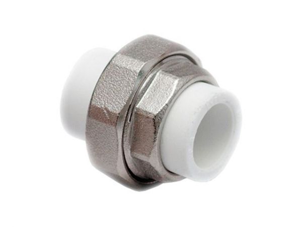 Американка ПП 25 мм вн.-вн., бел. РТП(Соединение разборное внутренняя резьба полипропиленовое)