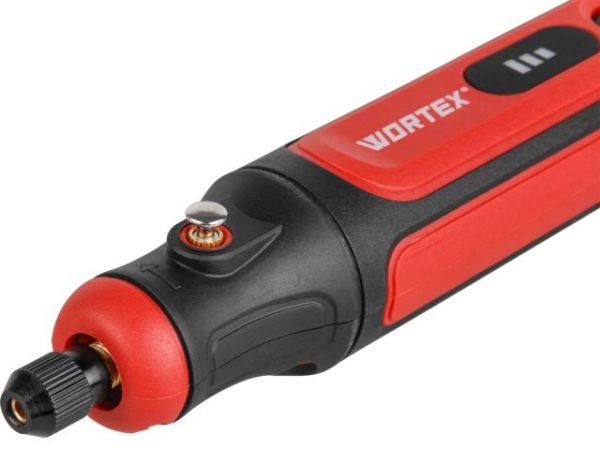 Гравер WORTEX MG 1415 ELi в кор.+ аксессуары(4 В, 1,5 А/ч, 5000 - 18000 об/мин, цанга 3,2 мм + аксессуары 75 шт.)
