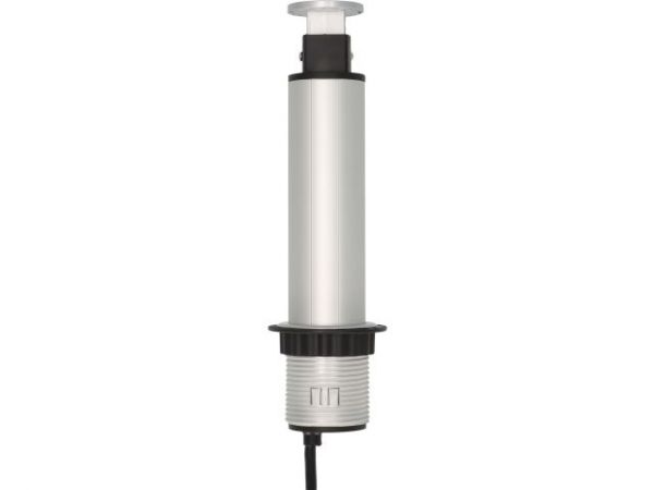 Удлинитель-башня 2м Tower-Power (3 роз, H05VV-F 3G1.5) Brennenstuhl(встраиваемый в столешницу, вертикальный выдвижной настольный удлинитель для постоянного монтажа)