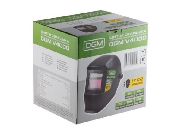 Щиток сварщика с самозатемняющимся светофильтром DGM V4000(1/1/2/2; 91х35 мм (31,9 см2); DIN 3/11)
