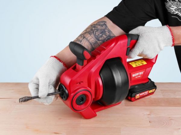 Прочистная машина WORTEX CDC 1855 в кор. ALL1 XLT SOLO 0-550 об/мин, трос 7,6 м. (Без АКБ и З/У)