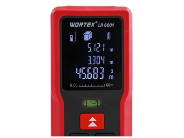 Дальномер лазерный WORTEX LR 6001 в кор., 0.05 - 60 м, +/- 2 мм/м