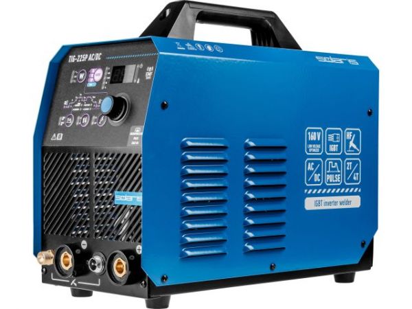 Инверторный аппарат аргонодуговой сварки SOLARIS TIG-225P AC/DC(AC/DC TIG; COLD TIG; PULSE; HF; LIFT; MMA; 200 A; 160 В-240 В)