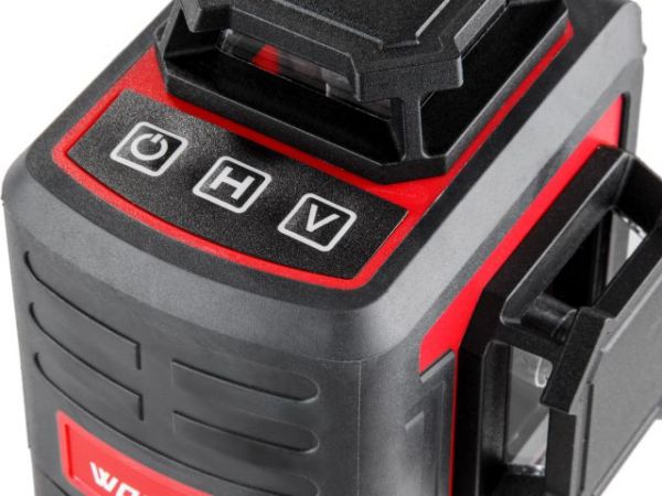 Нивелир лазерный линейный WORTEX LX LL 0340-2 (4х360°, до 25 м, +/- 0.3 мм/м, зеленый)(резьба 1/4')