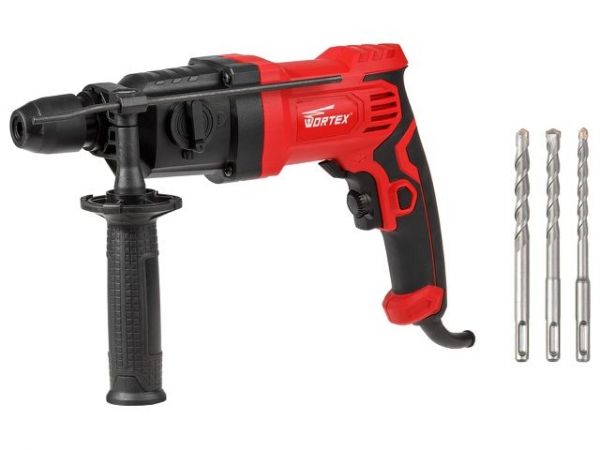 Перфоратор WORTEX RH 2427 в кор. + набор буров 700 Вт, 1.5 Дж, 18 мм(2 реж., патрон SDS-plus)