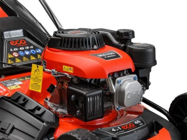 Газонокосилка бензиновая ECO LG-634 самоходная(4.0 л.с., шир. 46 см, самоходная, мульчир., стальн.корпус, травосборник 50 л)