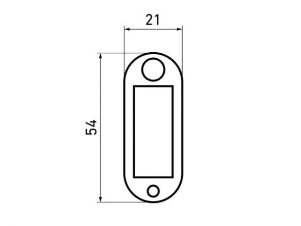 Бирка для ключей АЛЛЮР пласт. (50шт)