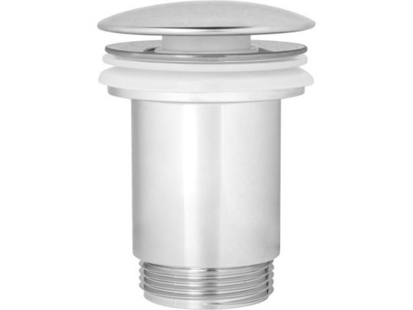 Выпуск для умывальника click/clack, большая крышка с переливом, хром, 1 1/4', AV Engineering