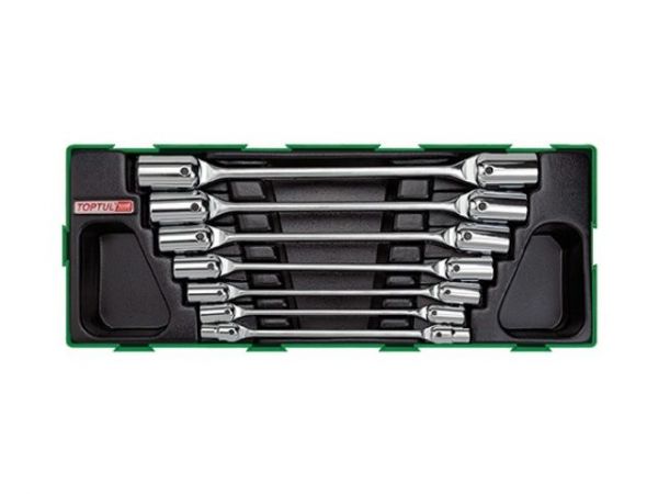 Набор-сет ключей шарнирных 7предм. TOPTU