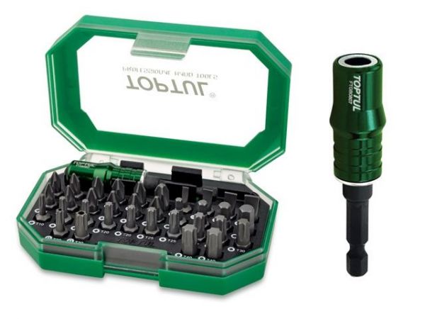 Набор бит 1/4'  35шт. с магнитным держателем TOPTUL (GACW3502)