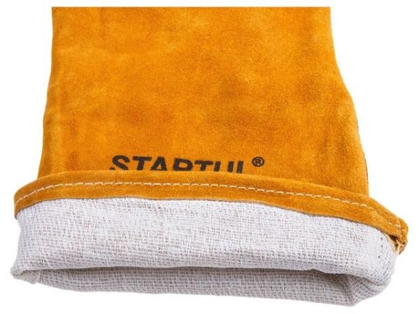 Краги спилковые пятипалые усиленные (на подкладке), 14 р-р STARTUL