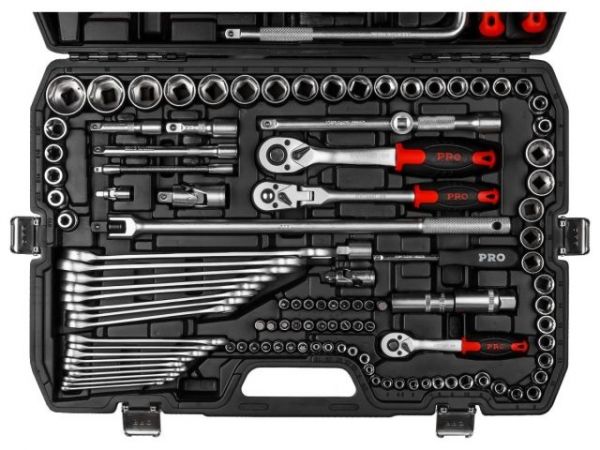 Набор слесарного инстр-та в чем. 142пр. PRO STARTUL STUTTGART (PRO-142S)(6 граней)