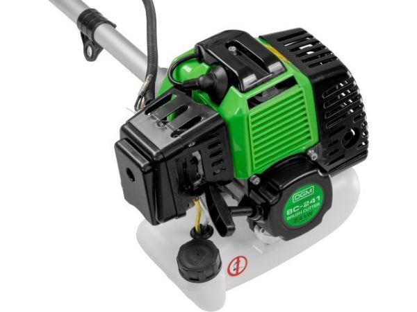 Мотокоса DGM BC-241 с ножом и головкой(2.4 кВт, лёгкий запуск, косильная головка, нож 3 зуб., ремень однолямочный, вес 7,4 кг)