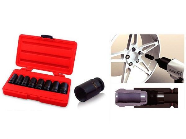 Набор головок ударн. для сорванн.болтов и гаек 1/2' 17-27,5мм 8шт. TOPTUL