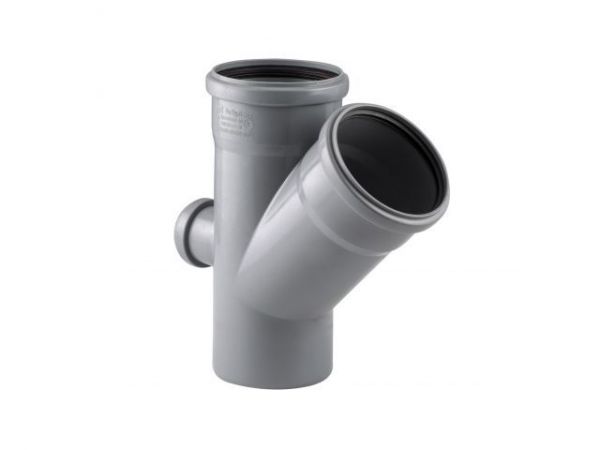 Крестовина двухпл. ВК 110/110х45/50, тыл РТП(Для внутренней канализации)