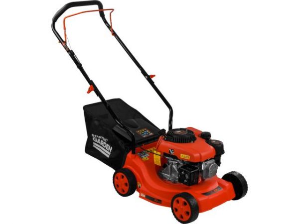 Газонокосилка бензиновая STARTUL GARDEN 40(3.5 л.с., шир. 40 см, ручной привод, пластик. корпус, травосборник 40 л)