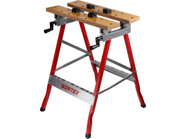 Верстак складной WORTEX WB 1560 в кор.МДФ, 605x640x800 мм, регулировка столешницы(нагрузка до 150 кг, масса 6 кг)