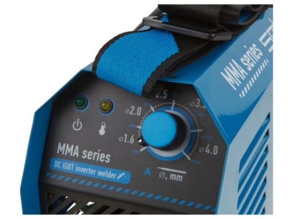 Инвертор сварочный SOLARIS MMA-200D(230В; 20-140 А; 70В; электроды диам. 1.6-4.0 мм; вес 3.1 кг)