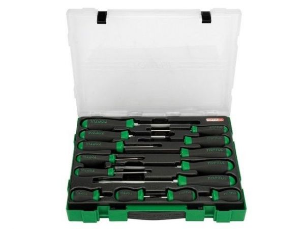 Набор отверток 14шт в пласт.боксе TOPTUL